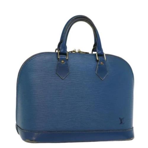 Pre-owned Leather handbags Louis Vuitton Vintage , Blue , Dames