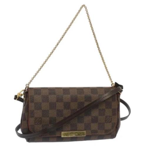 Pre-owned Canvas shoulder-bags Louis Vuitton Vintage , Brown , Dames