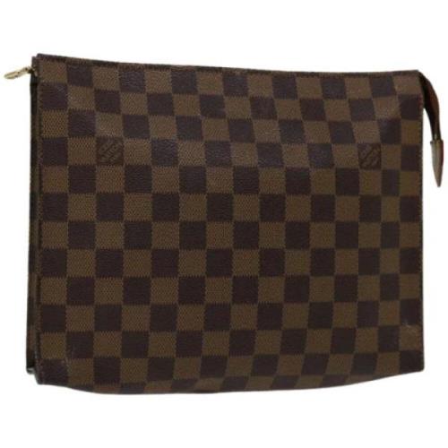 Pre-owned Canvas pouches Louis Vuitton Vintage , Brown , Dames