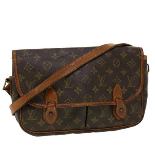 Pre-owned Canvas shoulder-bags Louis Vuitton Vintage , Brown , Dames