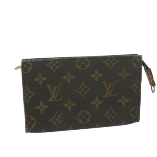 Pre-owned Canvas clutches Louis Vuitton Vintage , Brown , Dames