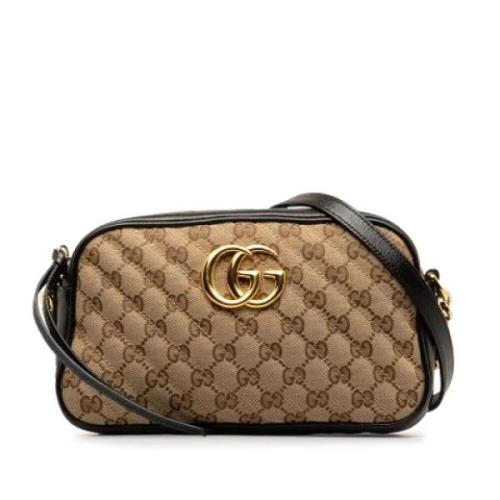 Pre-owned Leather gucci-bags Gucci Vintage , Brown , Dames