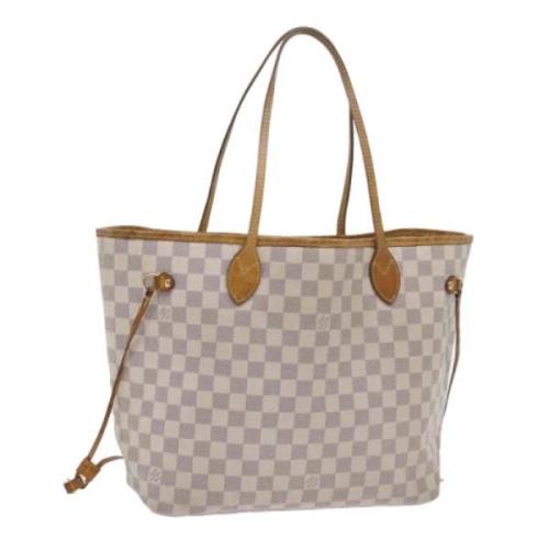 Pre-owned Canvas totes Louis Vuitton Vintage , White , Dames