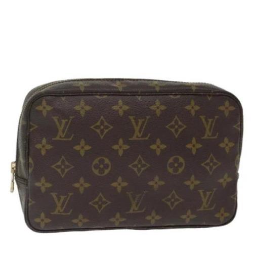 Pre-owned Canvas clutches Louis Vuitton Vintage , Brown , Dames