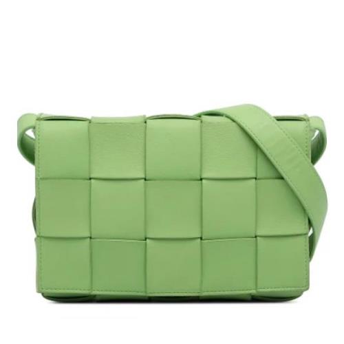 Pre-owned Leather crossbody-bags Bottega Veneta Vintage , Green , Dame...