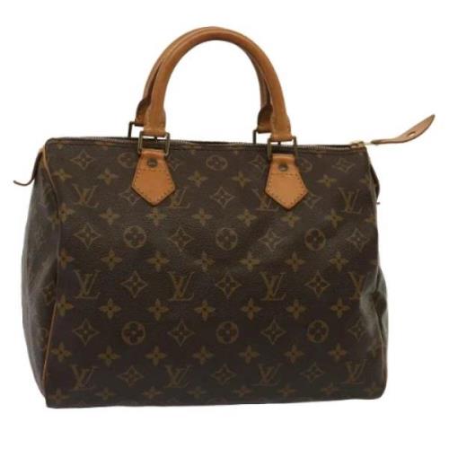 Pre-owned Canvas handbags Louis Vuitton Vintage , Brown , Dames