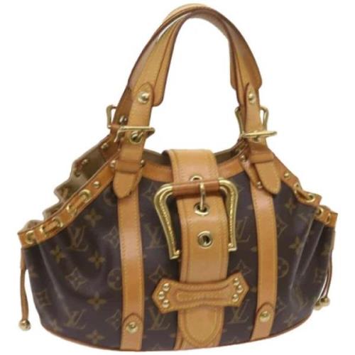 Pre-owned Canvas handbags Louis Vuitton Vintage , Brown , Dames