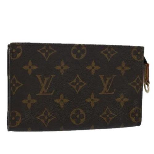 Pre-owned Canvas clutches Louis Vuitton Vintage , Brown , Dames