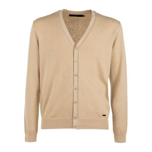 Heren Beige Katoenen Vest Liu Jo , Beige , Heren