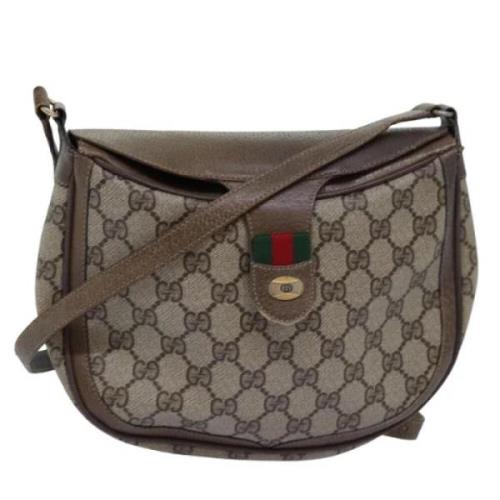 Pre-owned Leather gucci-bags Gucci Vintage , Beige , Dames