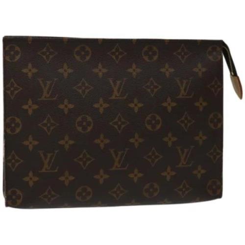 Pre-owned Canvas pouches Louis Vuitton Vintage , Brown , Dames