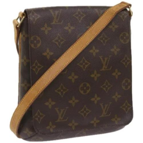 Pre-owned Canvas shoulder-bags Louis Vuitton Vintage , Brown , Dames