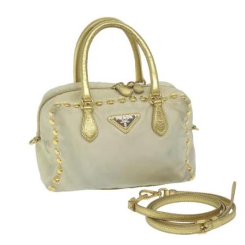 Pre-owned Nylon prada-bags Prada Vintage , Beige , Dames