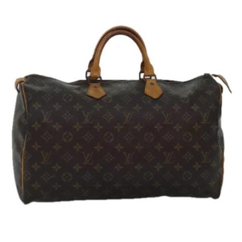 Pre-owned Canvas handbags Louis Vuitton Vintage , Brown , Dames