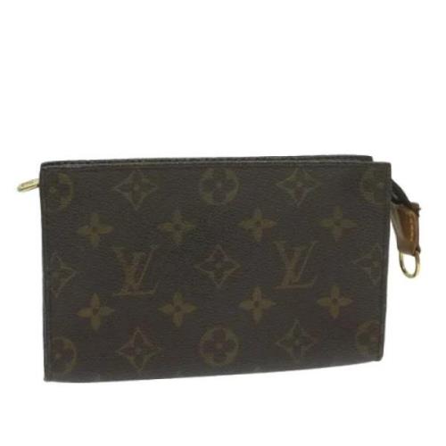 Pre-owned Canvas pouches Louis Vuitton Vintage , Brown , Dames