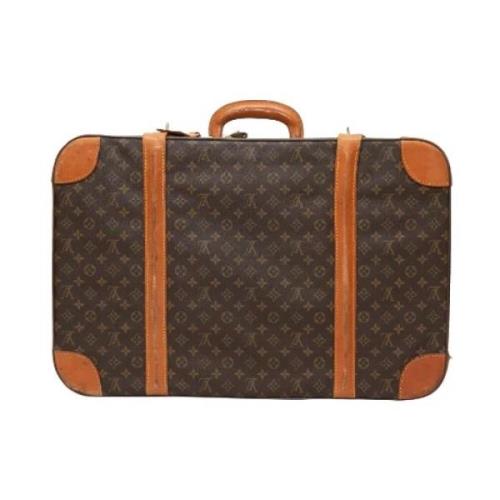 Pre-owned Leather travel-bags Louis Vuitton Vintage , Brown , Dames