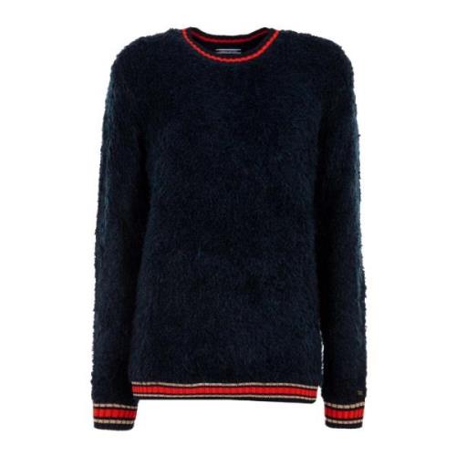 Blauwe dames trui outlet prijs Tommy Hilfiger , Blue , Dames