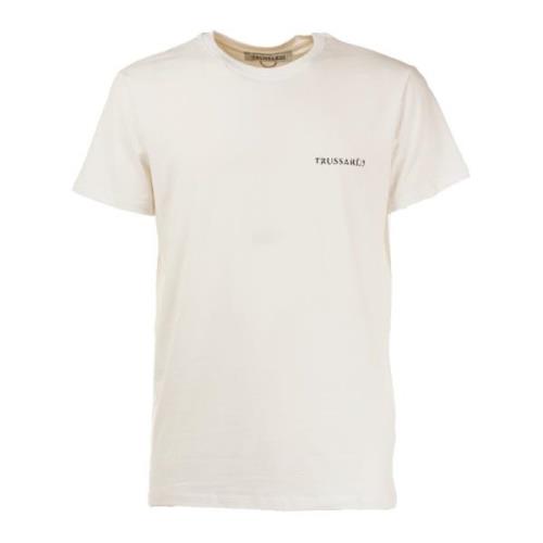 Stijlvolle T-Shirt Collectie voor Mannen Trussardi , White , Heren