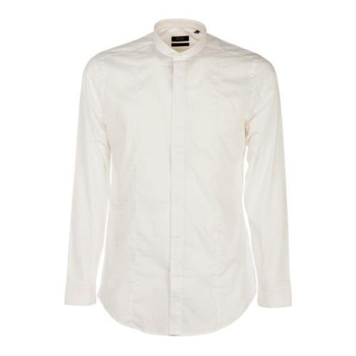 Heren Zomer Overhemd Wit Slim Fit Liu Jo , White , Heren