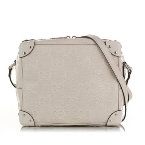 Pre-owned Leather gucci-bags Gucci Vintage , White , Dames