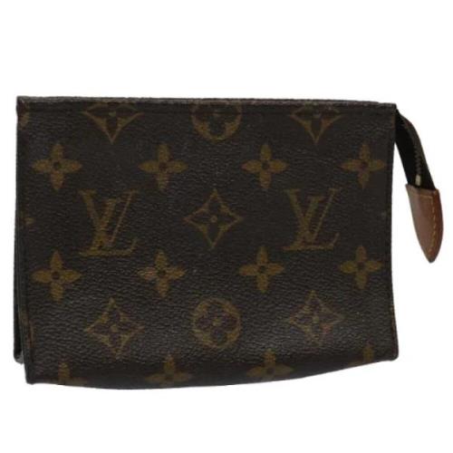 Pre-owned Canvas pouches Louis Vuitton Vintage , Brown , Dames