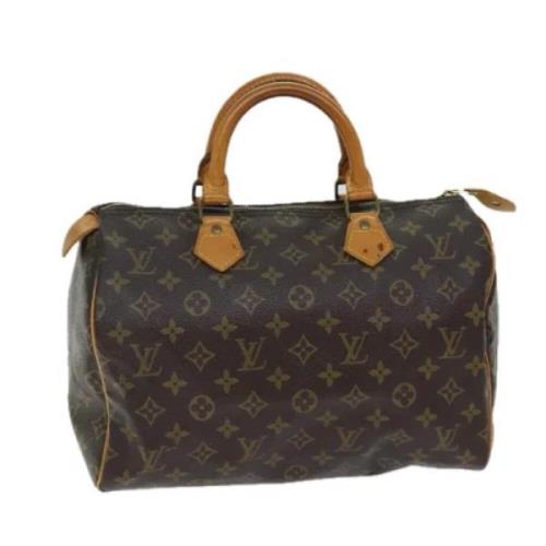 Pre-owned Canvas handbags Louis Vuitton Vintage , Brown , Dames