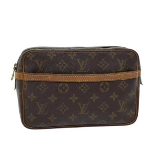 Pre-owned Canvas clutches Louis Vuitton Vintage , Brown , Dames