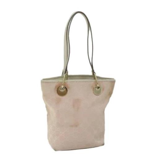 Pre-owned Canvas totes Gucci Vintage , Pink , Dames