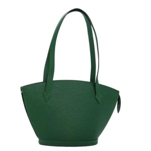 Pre-owned Leather louis-vuitton-bags Louis Vuitton Vintage , Green , D...