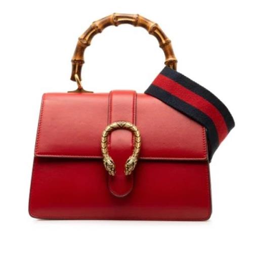 Pre-owned Leather gucci-bags Gucci Vintage , Red , Dames