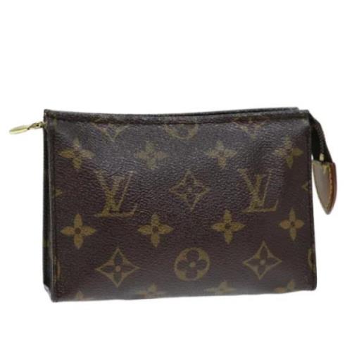 Pre-owned Canvas pouches Louis Vuitton Vintage , Brown , Dames