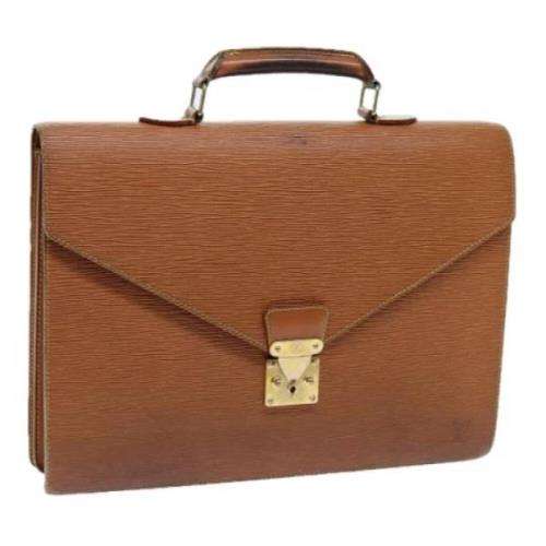 Pre-owned Leather louis-vuitton-bags Louis Vuitton Vintage , Brown , D...