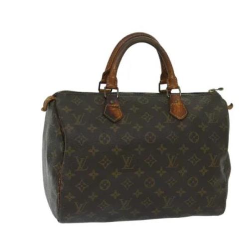 Pre-owned Canvas handbags Louis Vuitton Vintage , Brown , Dames