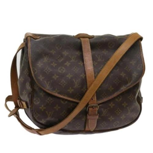 Pre-owned Canvas louis-vuitton-bags Louis Vuitton Vintage , Brown , Da...