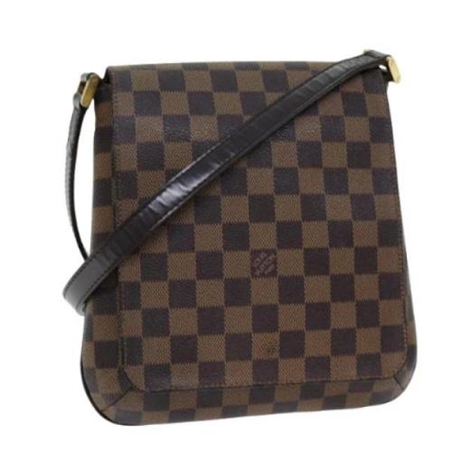 Pre-owned Canvas shoulder-bags Louis Vuitton Vintage , Brown , Dames