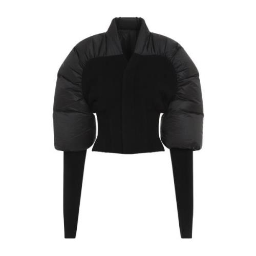 Zwarte Duvetina Coat Rick Owens , Black , Dames