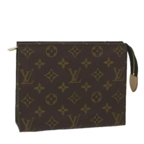 Pre-owned Canvas pouches Louis Vuitton Vintage , Brown , Dames