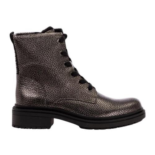 Dames Veterschoenen Gun Metal/Grijs Bikkembergs , Gray , Dames