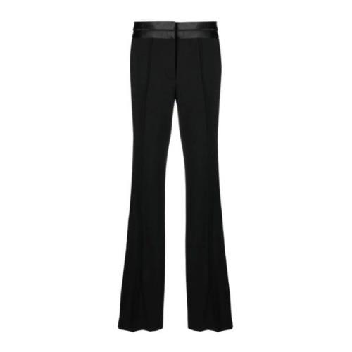 Zwarte Wollen Bootcut Broek Helmut Lang , Black , Dames