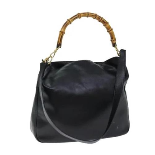 Pre-owned Leather gucci-bags Gucci Vintage , Black , Dames