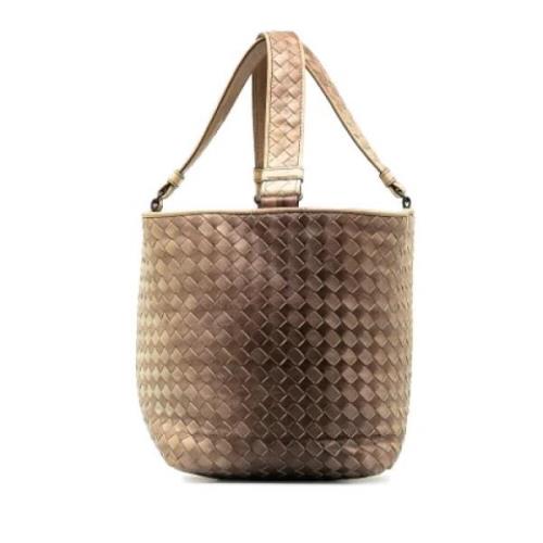 Pre-owned Leather totes Bottega Veneta Vintage , Brown , Dames