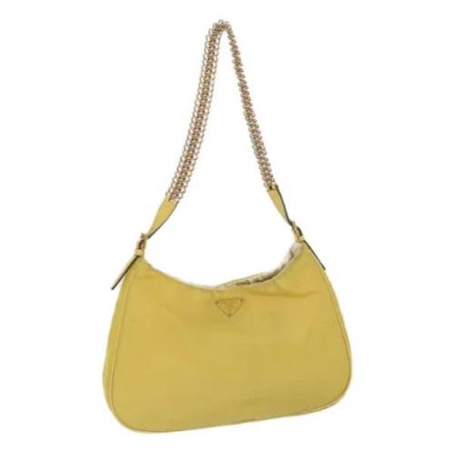 Pre-owned Nylon prada-bags Prada Vintage , Yellow , Dames