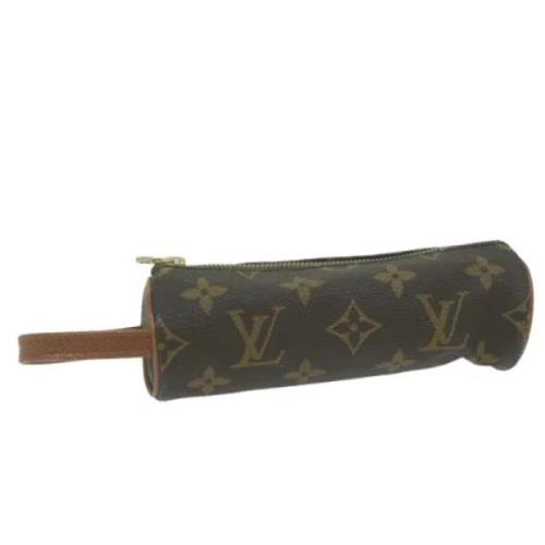 Pre-owned Canvas pouches Louis Vuitton Vintage , Brown , Dames