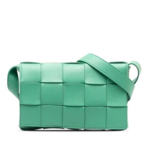 Pre-owned Leather crossbody-bags Bottega Veneta Vintage , Green , Dame...