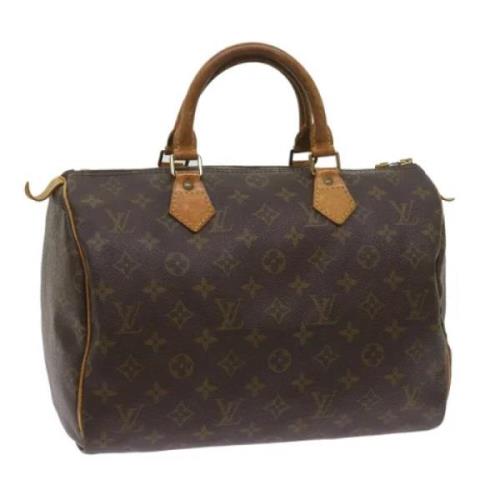 Pre-owned Canvas handbags Louis Vuitton Vintage , Brown , Dames