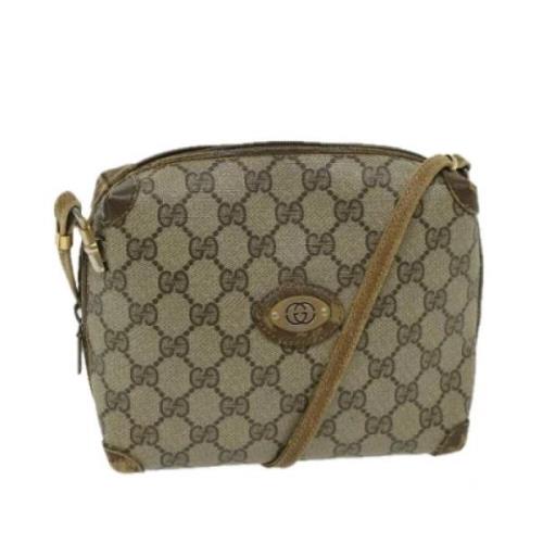 Pre-owned Canvas gucci-bags Gucci Vintage , Beige , Dames