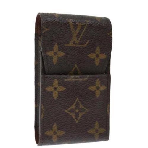 Pre-owned Canvas pouches Louis Vuitton Vintage , Brown , Dames