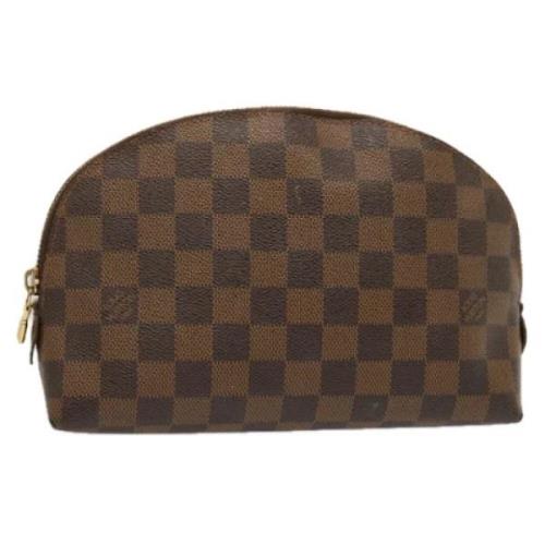 Pre-owned Canvas pouches Louis Vuitton Vintage , Brown , Dames