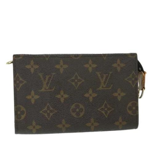 Pre-owned Canvas clutches Louis Vuitton Vintage , Brown , Dames