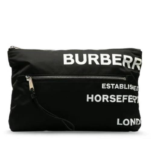 Pre-owned Canvas clutches Burberry Vintage , Black , Dames